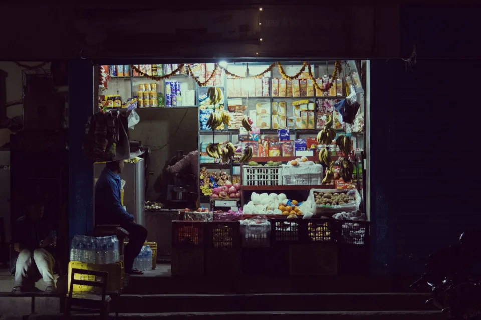 Quầy rau củ quả tươi